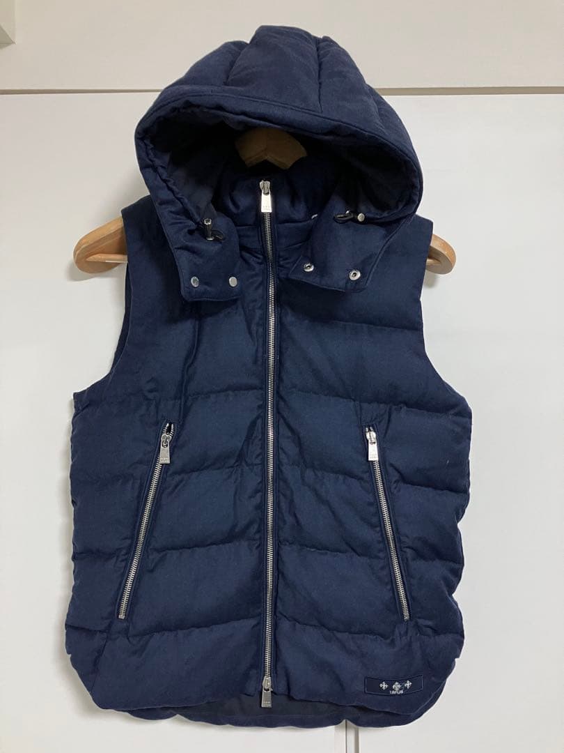 TATRAS タトラスの高級Rラインダウンベスト ネイビー　01サイズ　送料無料