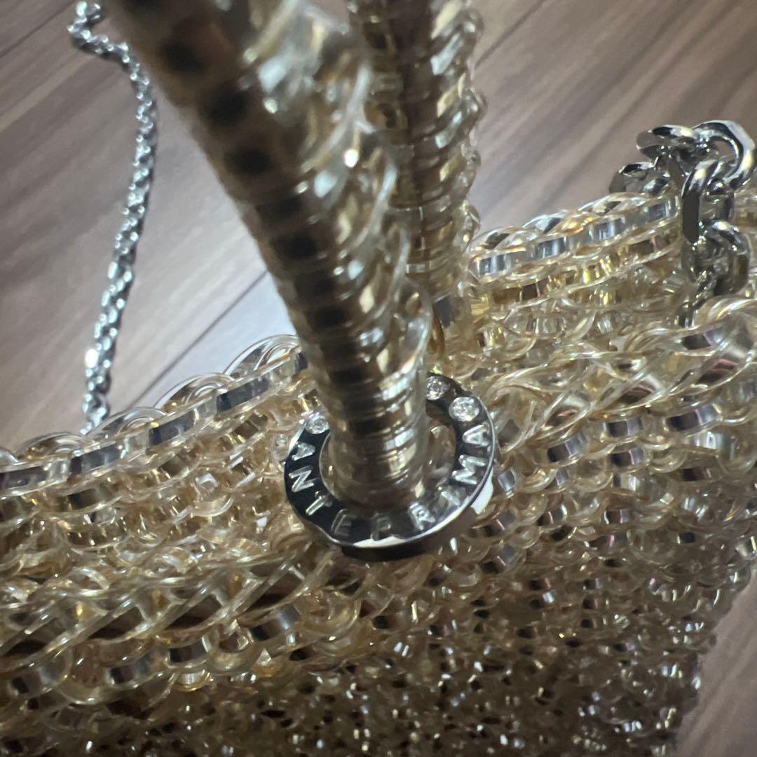 美品⭐︎ANTERIMA ゴールドワイヤーバッグ