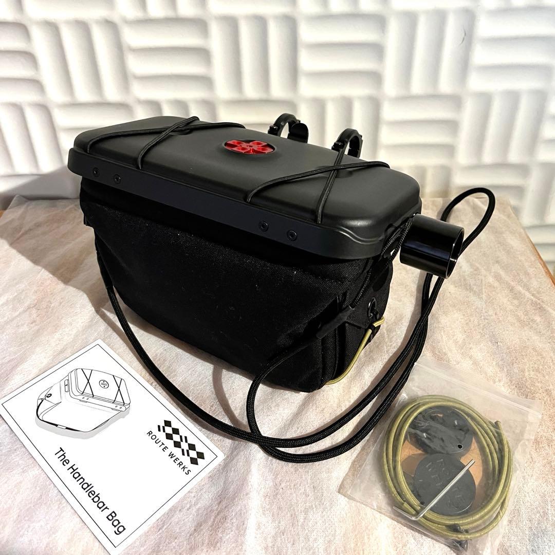 【中古美品】ルートワークス　ハンドルバーバッグ　ブラック