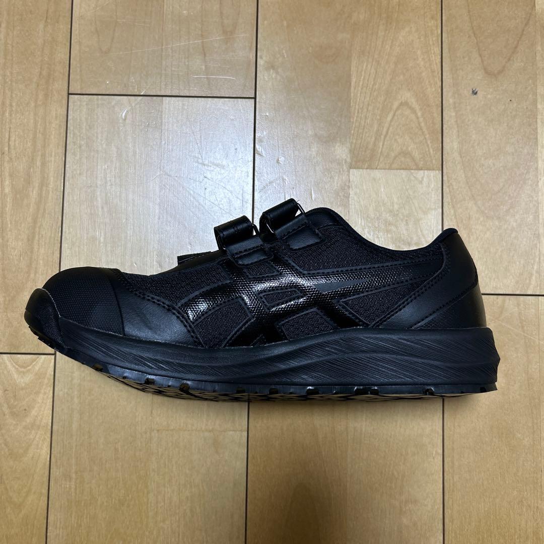 アシックスWINGJOB CP215 ブラック安全靴 JSAA認証 ベルクロ