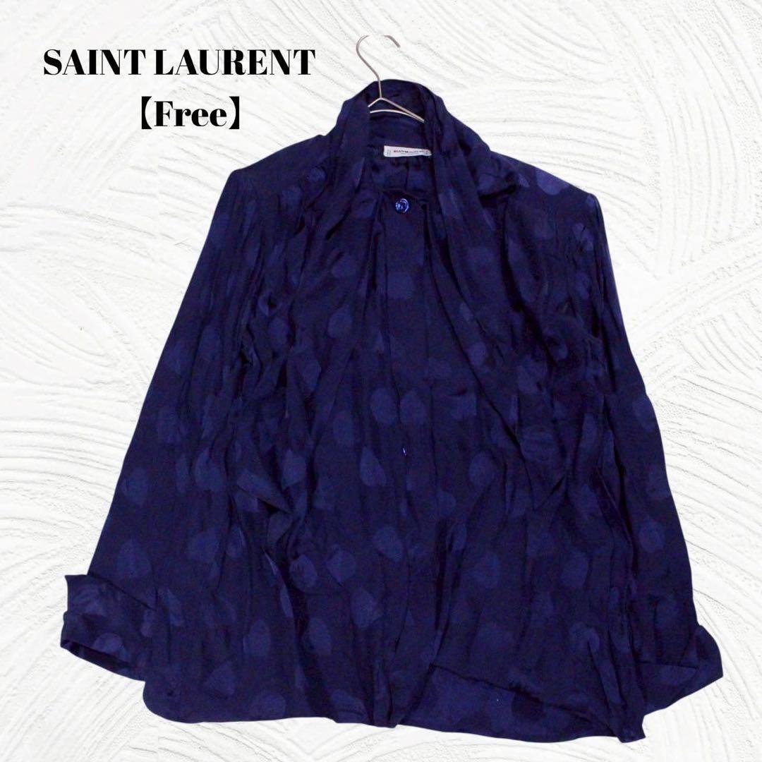 SAINT LAURENT　サンローランリヴゴーシュ【Free】長袖ブラウス