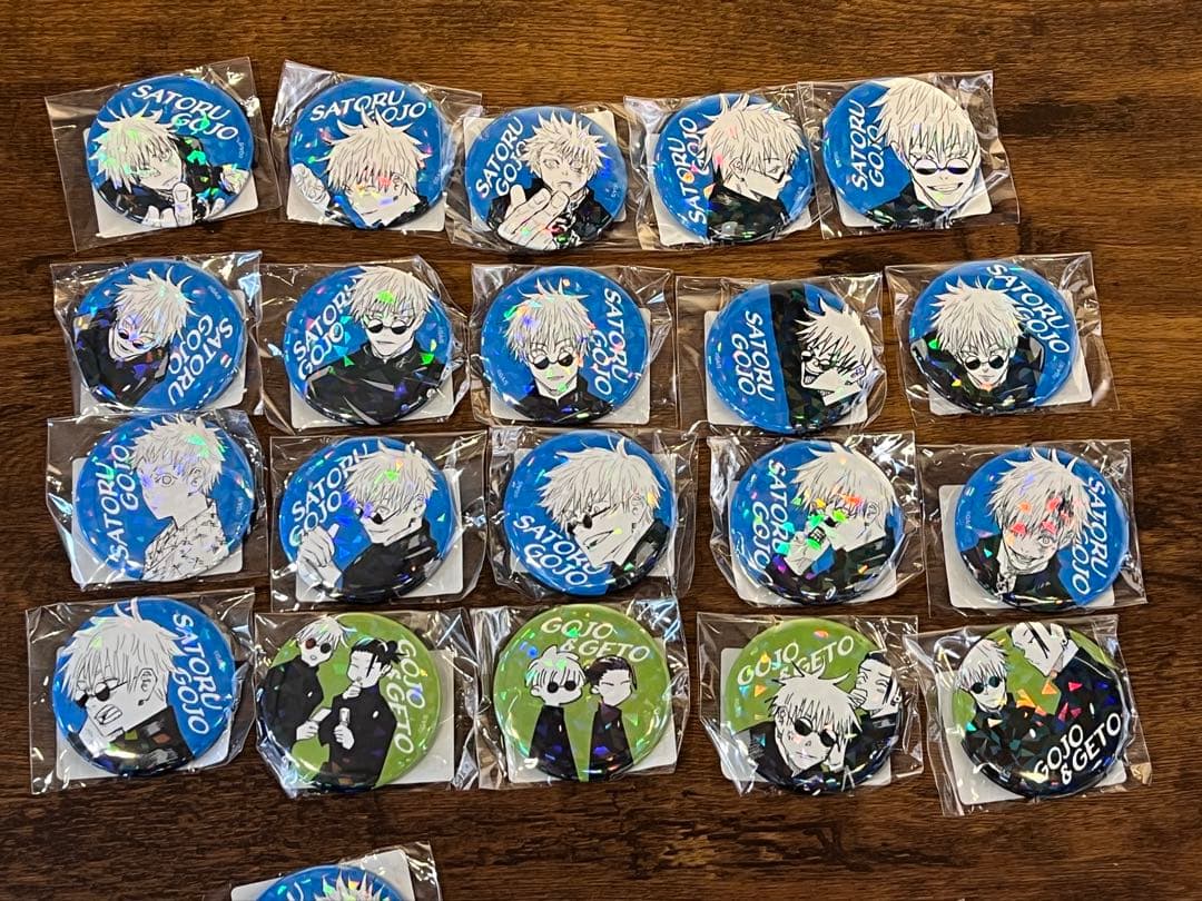 呪術廻戦 受注生產 缶バッジ 五条悟 x20点