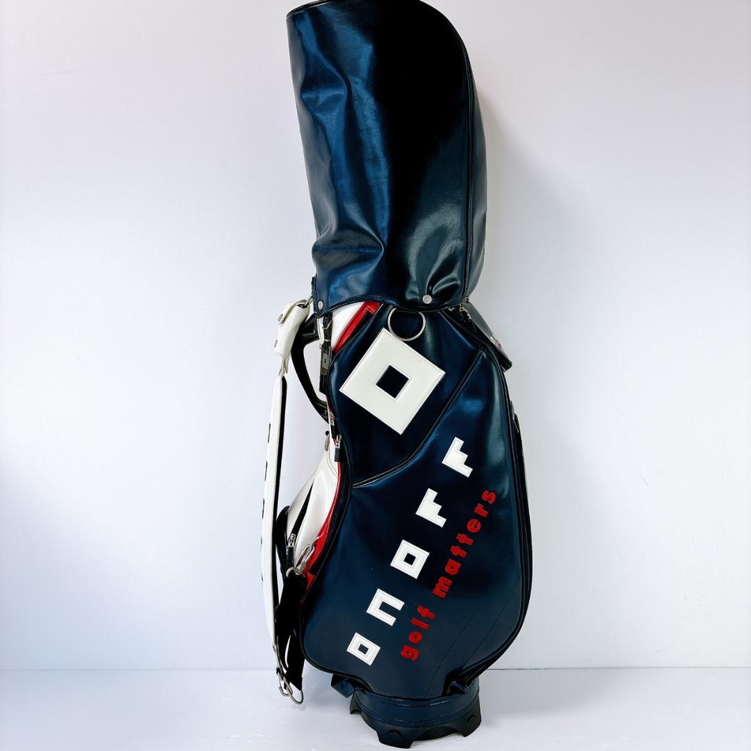オノフ　キャディバッグ　9型　ネイビー／ONOFF　トリコロール