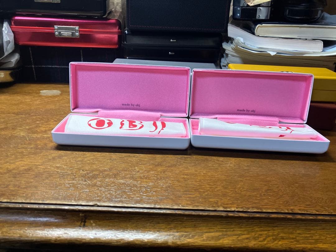 ⬜︎オブジェobj非売品ノベルティ七宝焼きメガネケース⑧アランミクリOWNDAYS