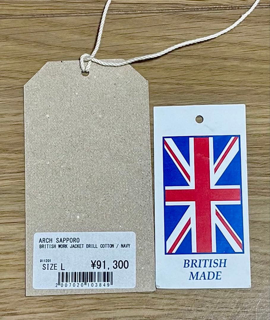 BRITISH WORK JACKET（NAVY） Arch Sapporo L