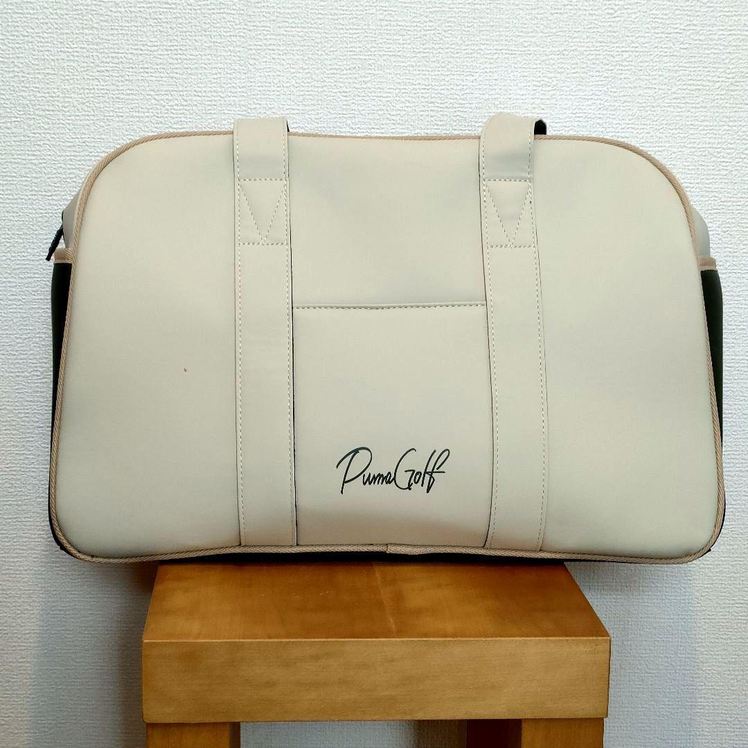 未使用 プーマゴルフ ベーシックボストンバッグクリーム/カーキ2024年製