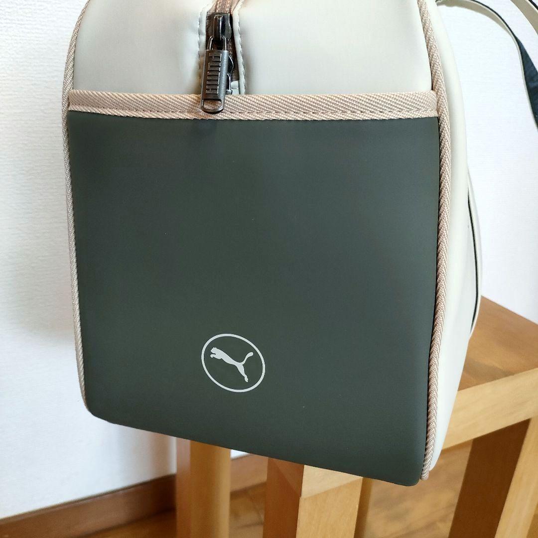 未使用 プーマゴルフ ベーシックボストンバッグクリーム/カーキ2024年製