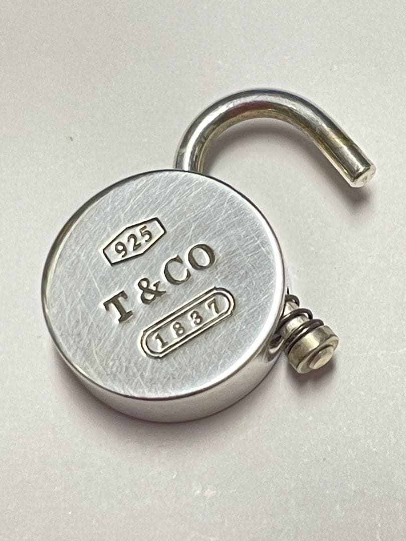 Tiffany & Co.ラウンド パッド ロック チャーム プッシュ ❤︎