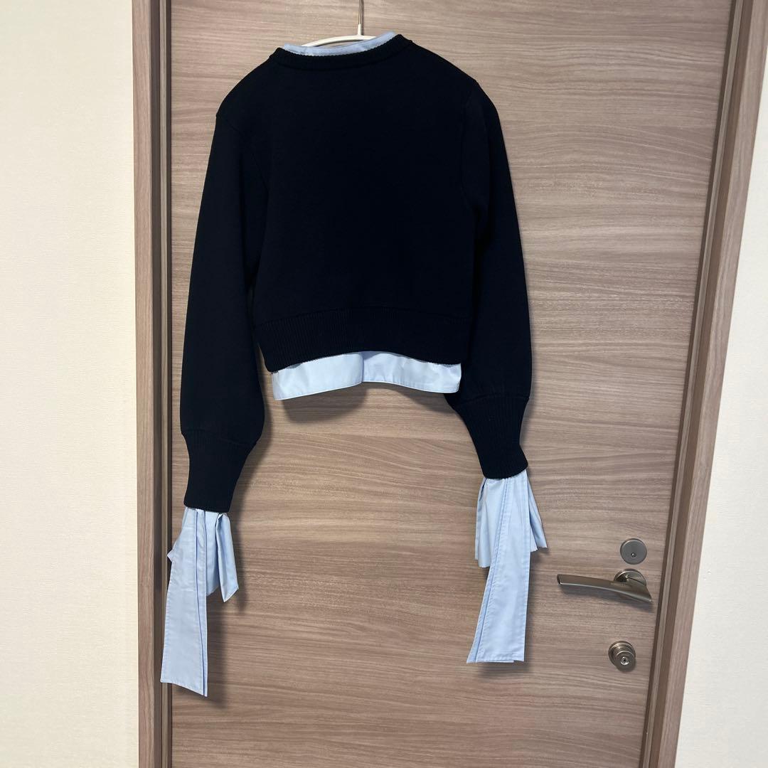 Bibiy. 25AW ANGELIQUE KNIT ネイビー