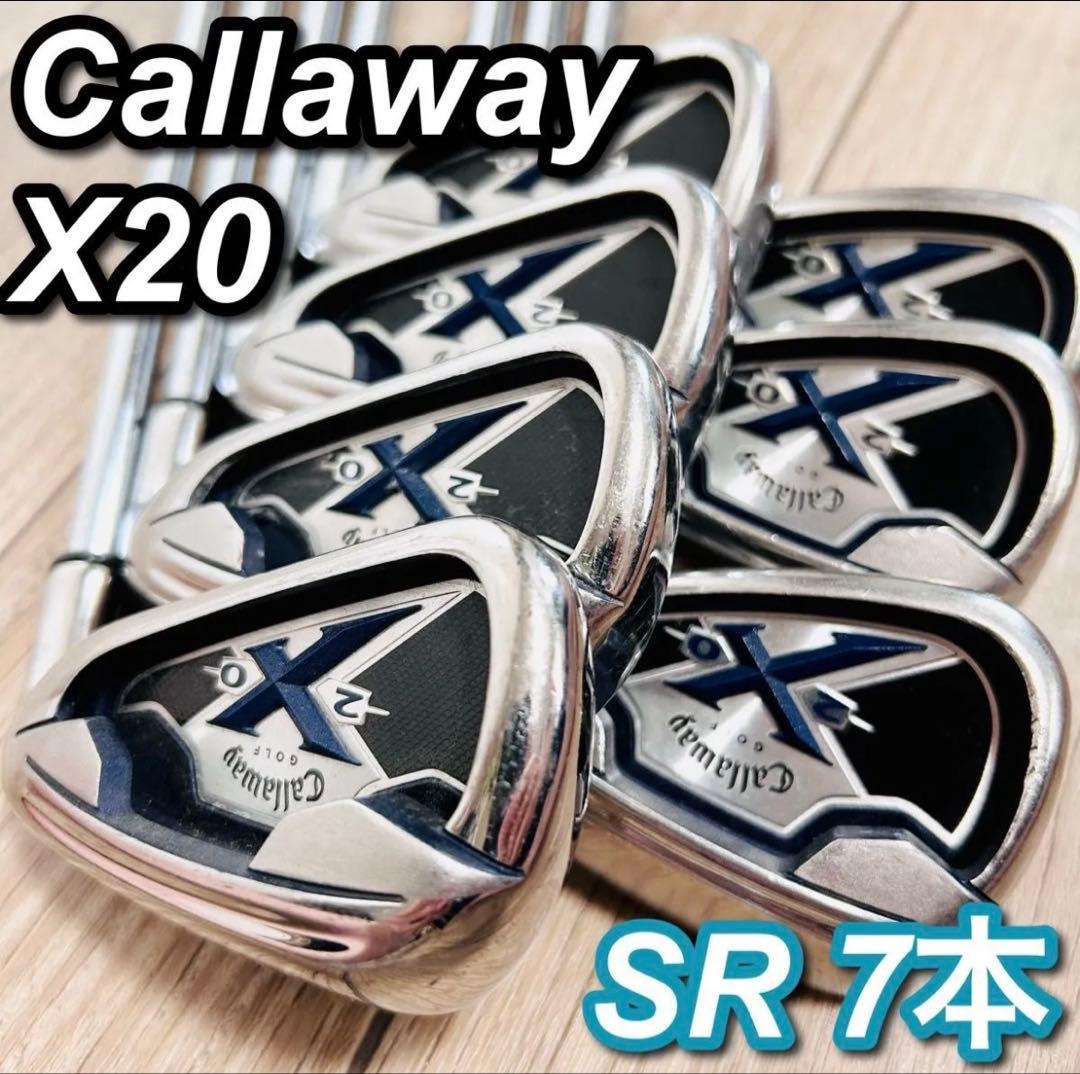名器 キャロウェイ X 20 SR メンズアイアンセット 7本 スチール
