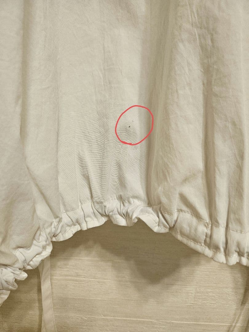 UN3D. HEM GATHER SH ホワイト