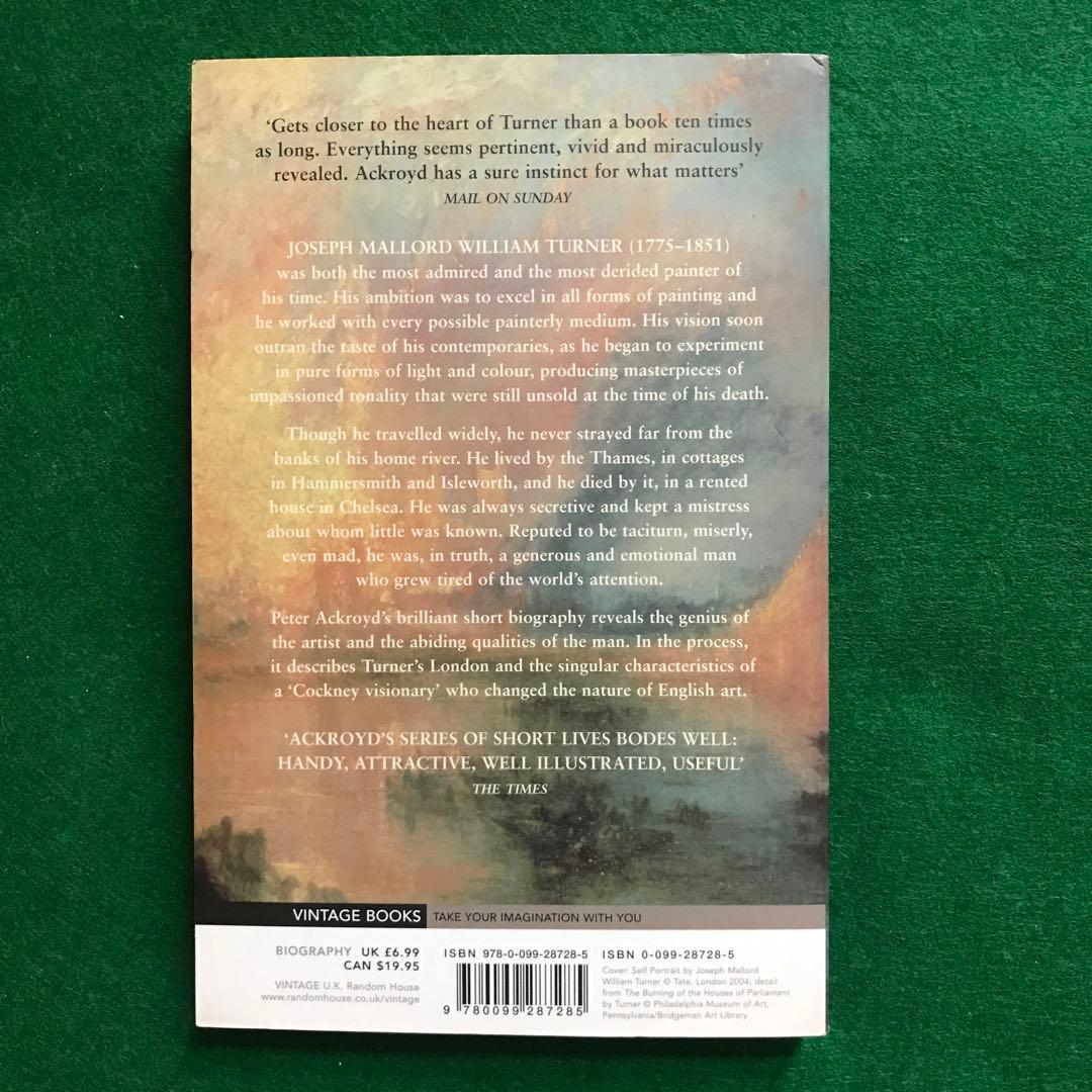 洋書 Peter Ackroyd Turner