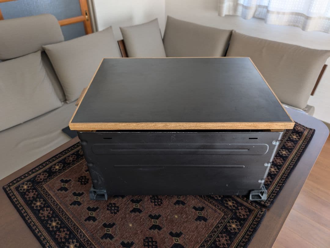 【3点セット】スノーピーク シェルフコンテナ50 バリスティクス脚付き（黒）