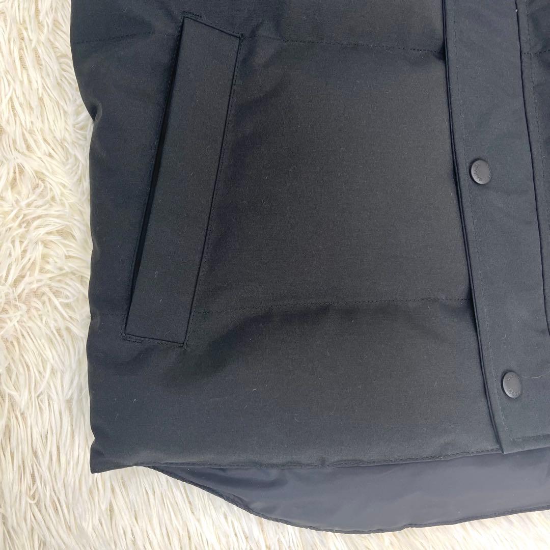 【極美品/希少】カナダグース ギャルソンベスト ブラックレーベル 黒 Sサイズ