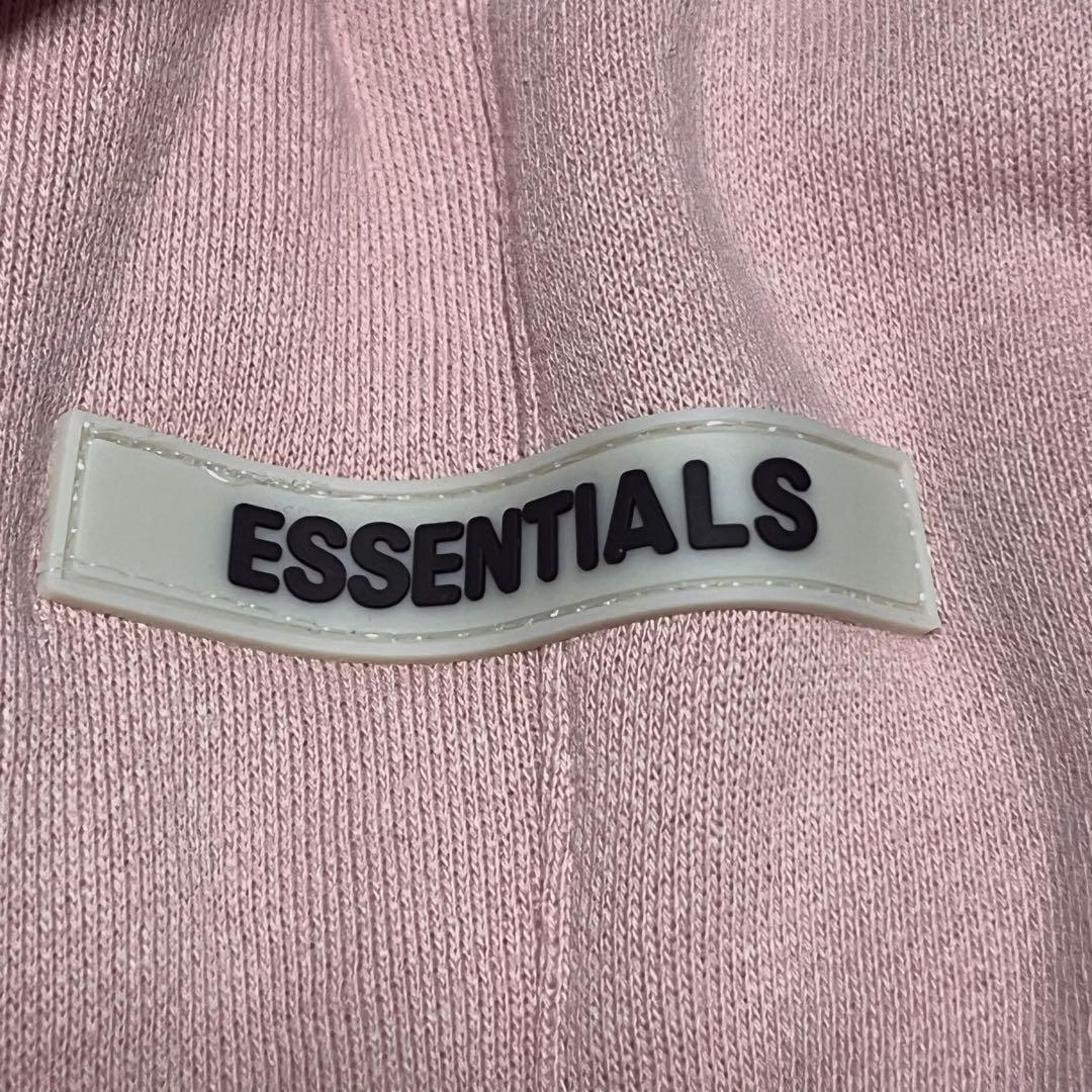 fog essentials スウェットパンツ反射フォント　ピンク裏起毛