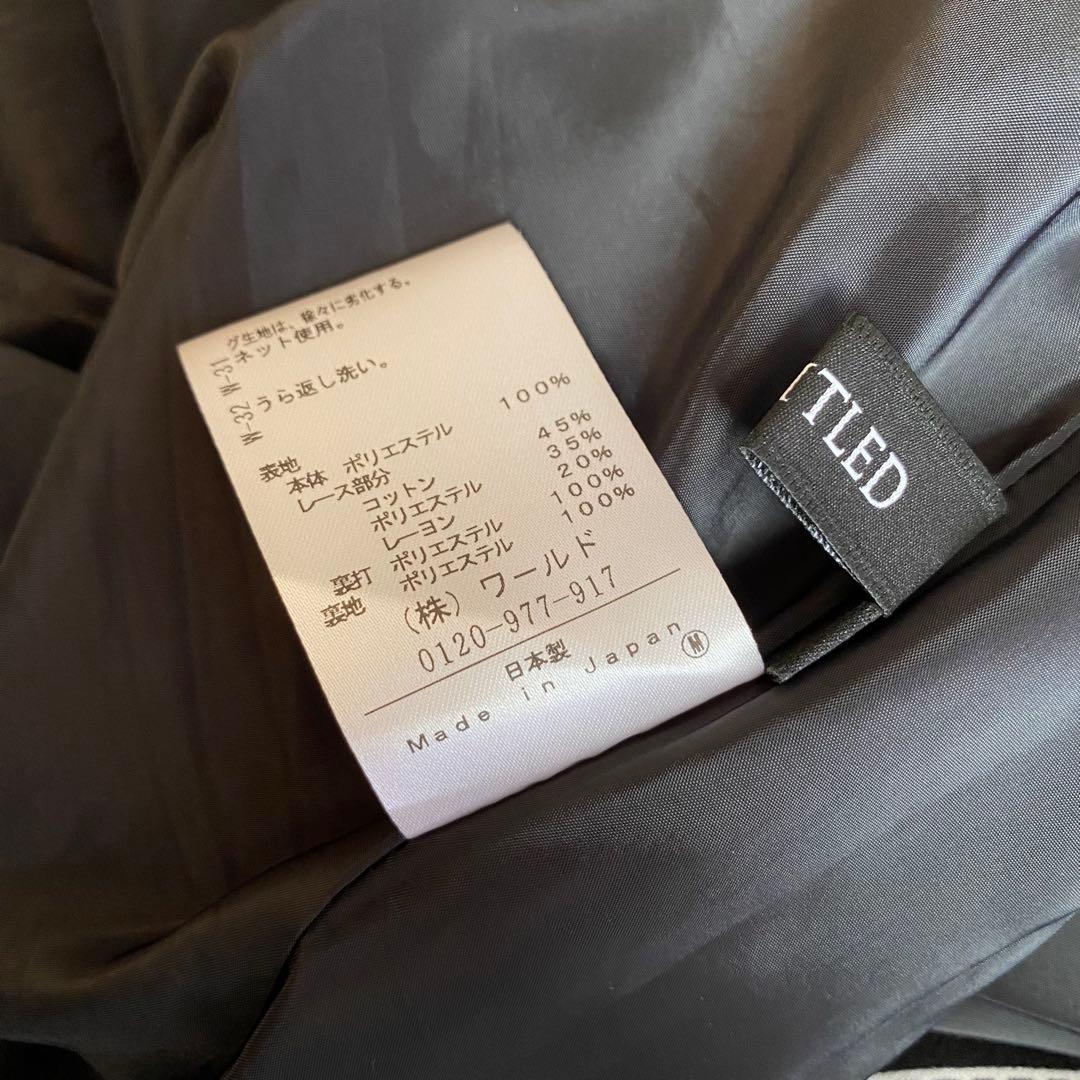 極美品✨アンタイトル ロングワンピース レース刺繍 ブラックドレス 大きいサイズ