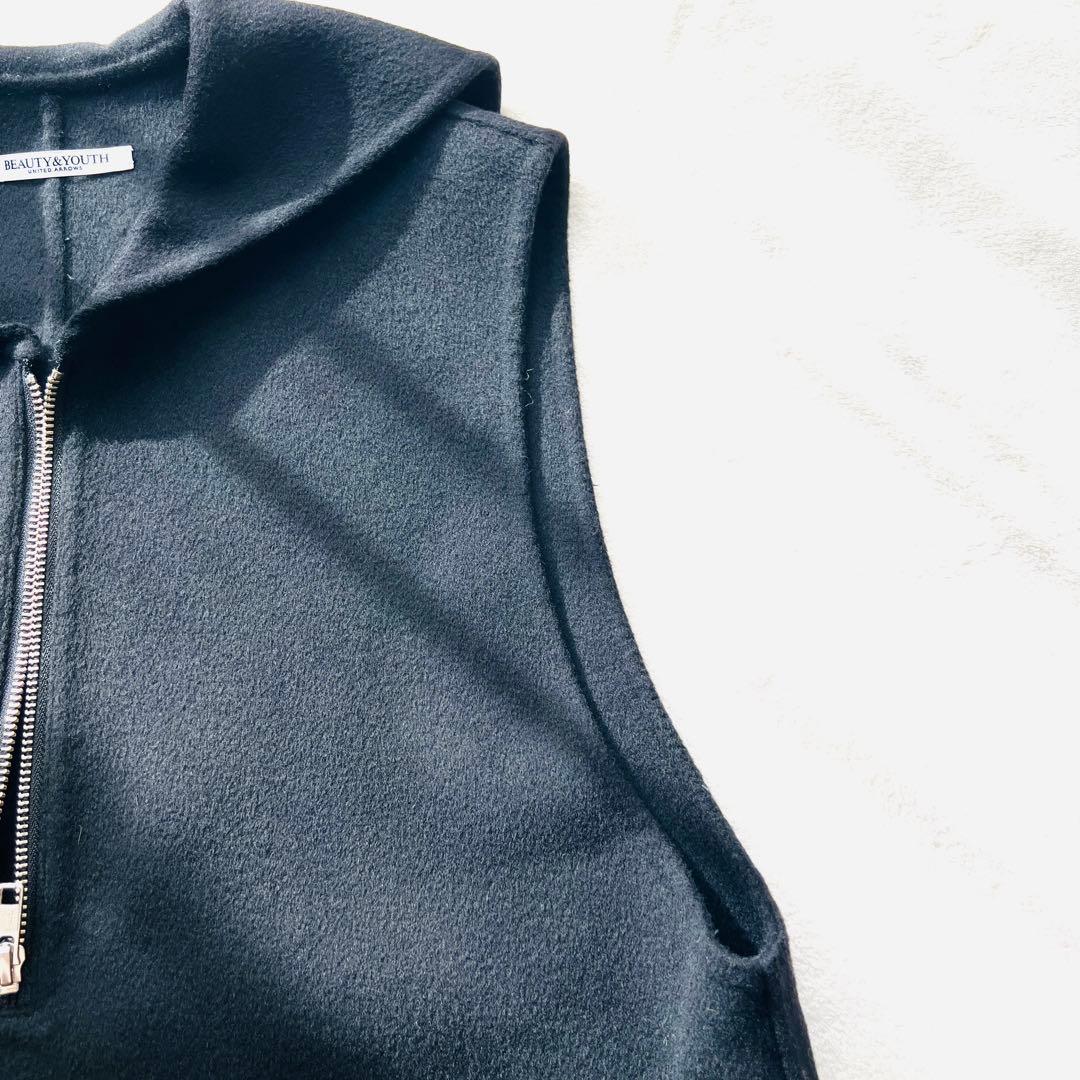 ［美品］ユナイテッドアローズ リバー セーラー ベスト　ブラック