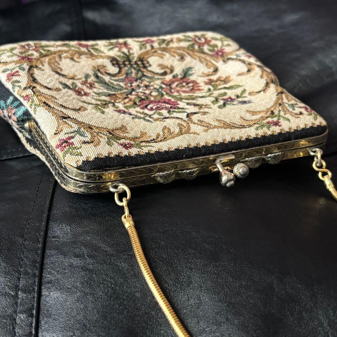 蚤の市 プチポワン バッグ コブラン織り ゴブラン