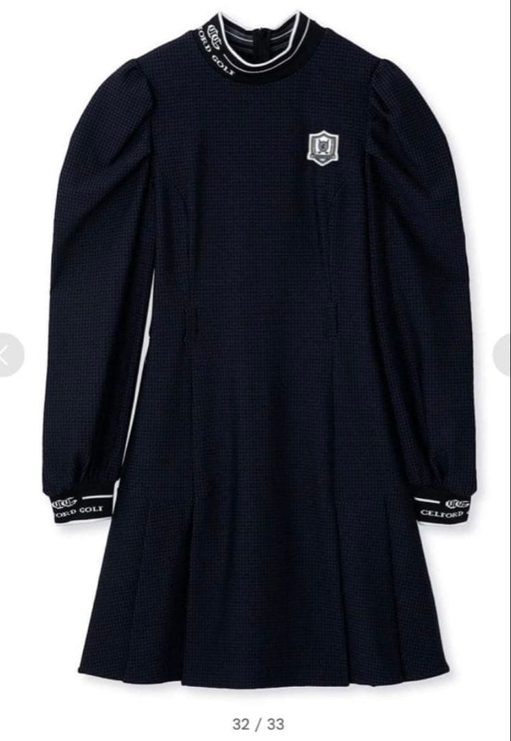 【CELFORD GOLF】裏起毛ロゴデザインワンピース