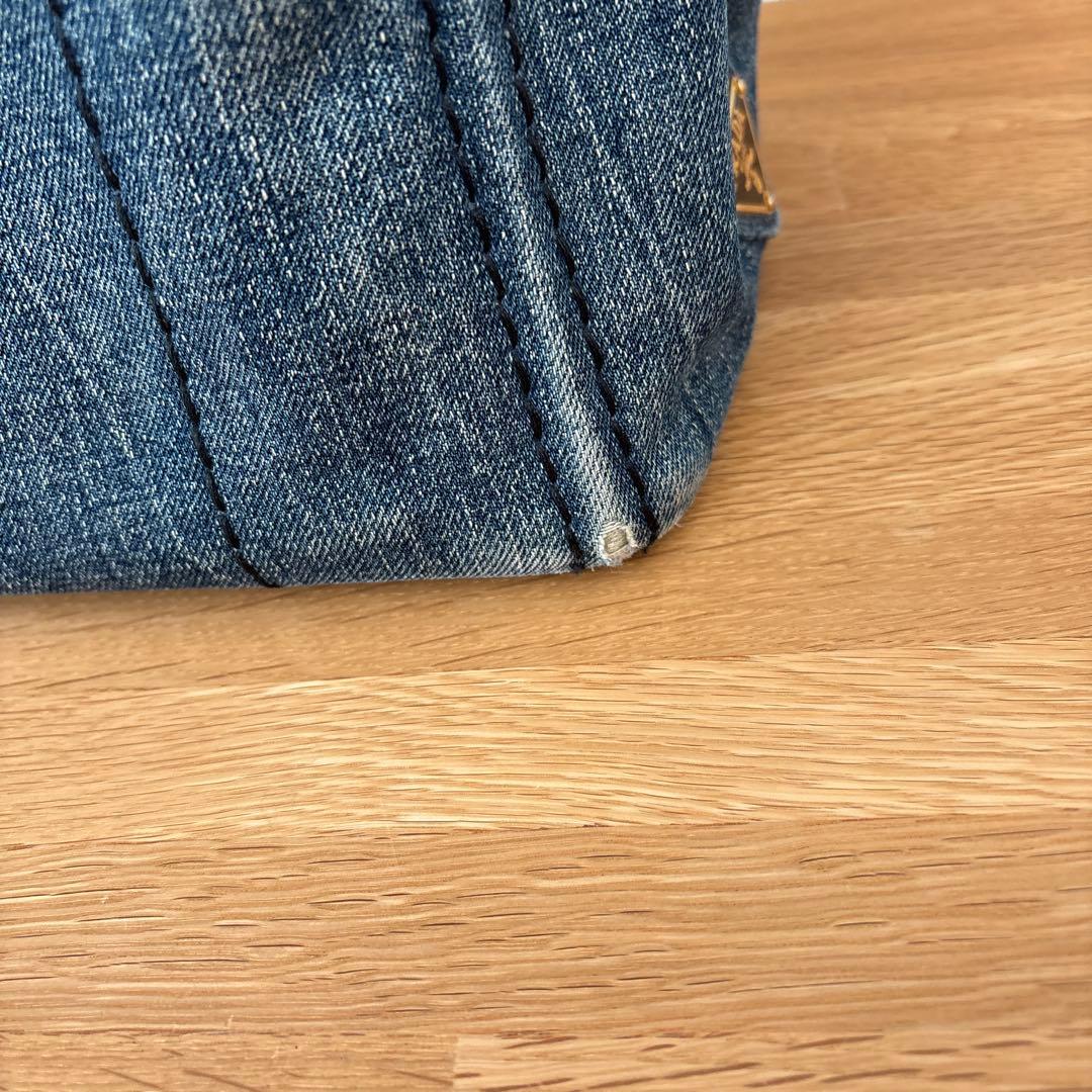 【Ring】プラダ　カナパ　ハンドバッグ　ショルダー　デニム