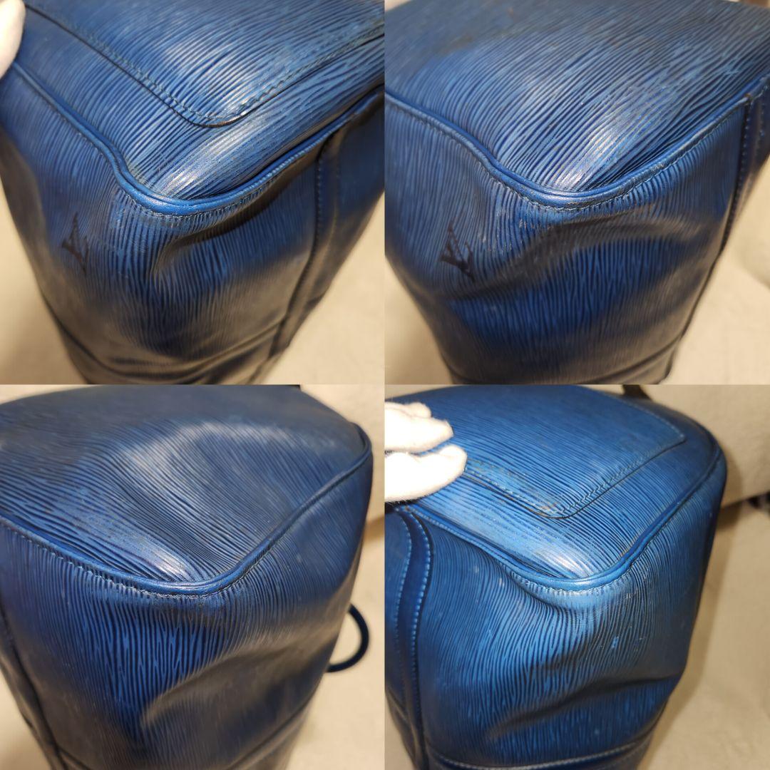 ルイヴィトン エピ キーポル50 トレドブルー ボストンバッグ 旅行かばん