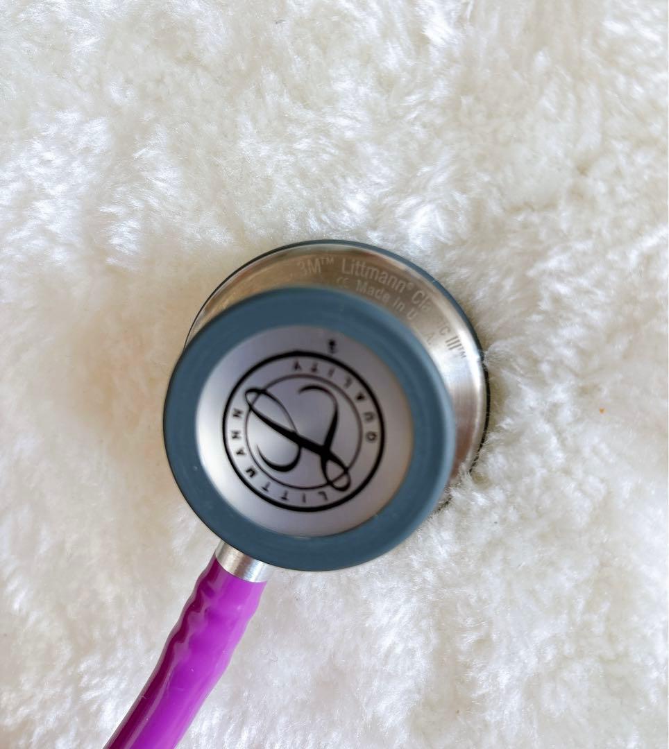 ⚠️あづき⚠️紫色ダブルチューブ聴診器