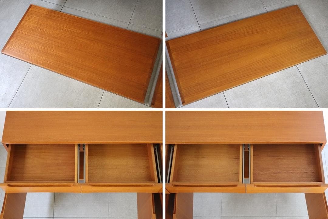 クロロス ワイド キャビネット サイドボード リビングボード チーク材 北欧