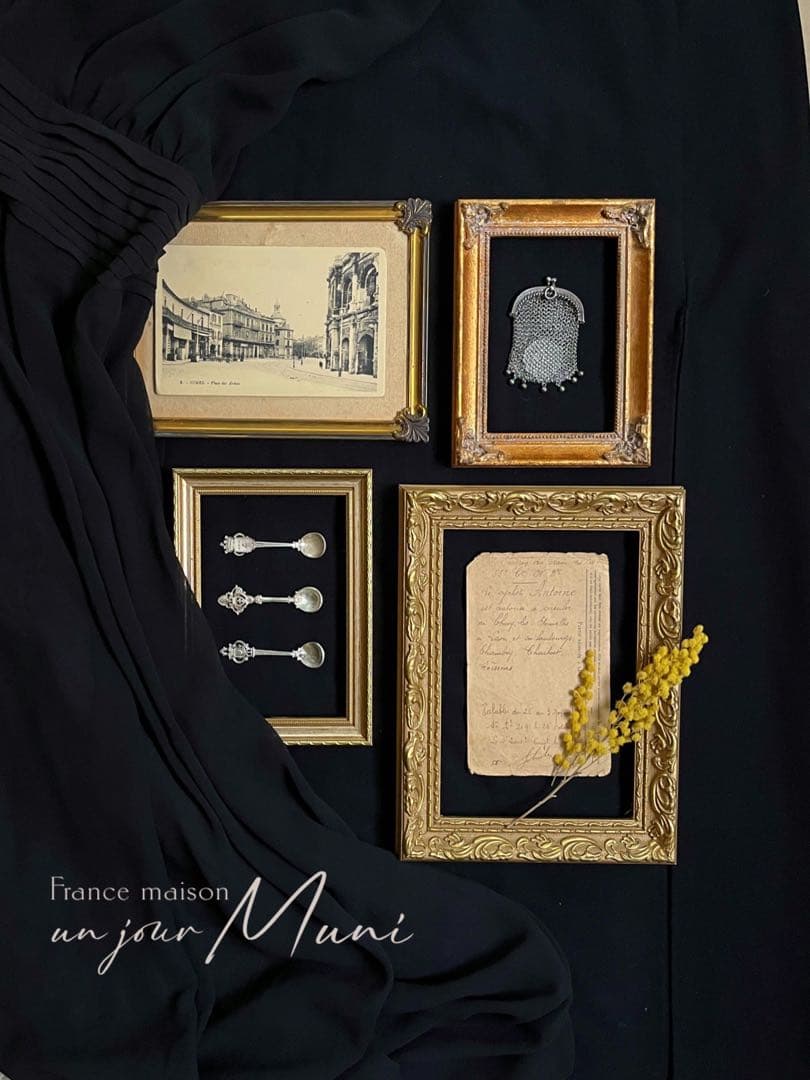 ◆SALE◆フランスアンティーク｜100年前古書教科書詩集手書きハガキ紙もの挿絵