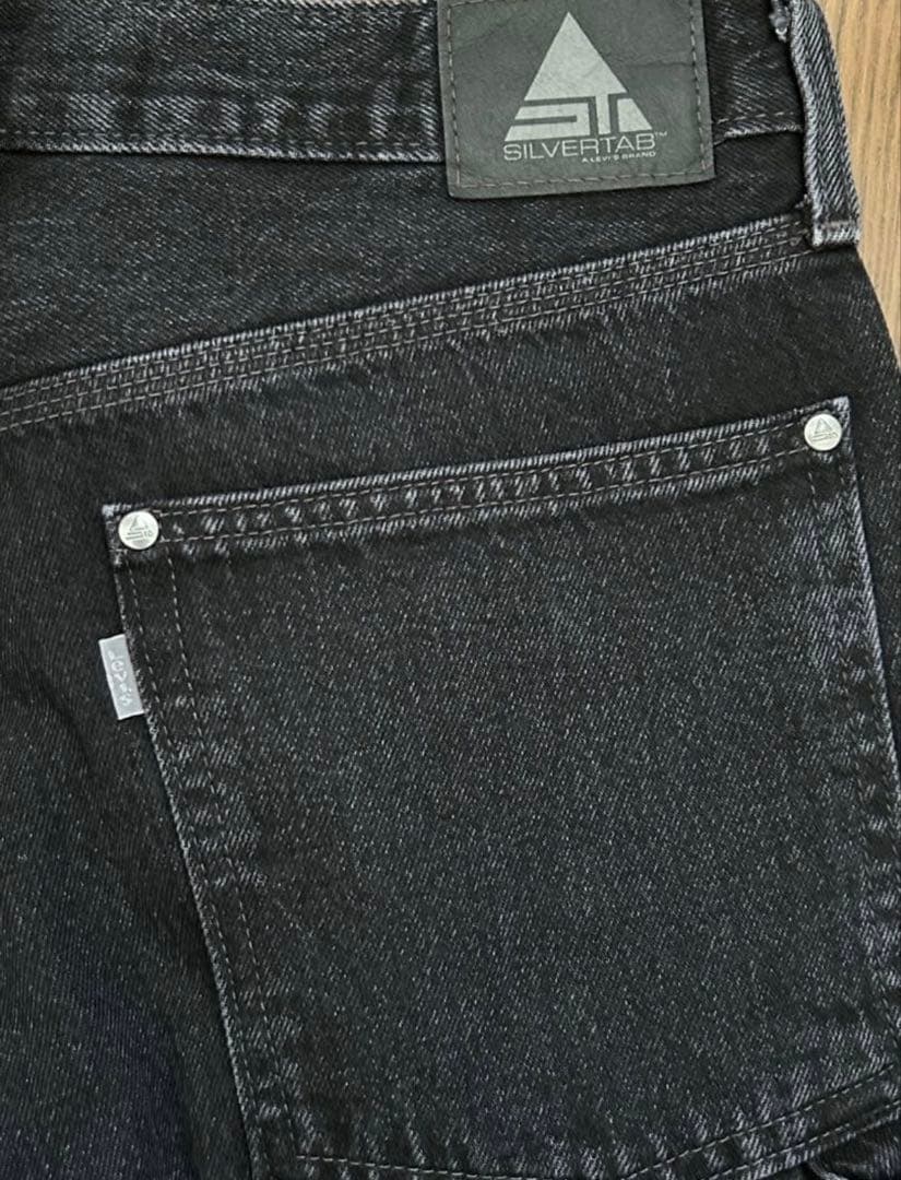 Levi's SILVERTAB Black W34L30 バギーカーペンター