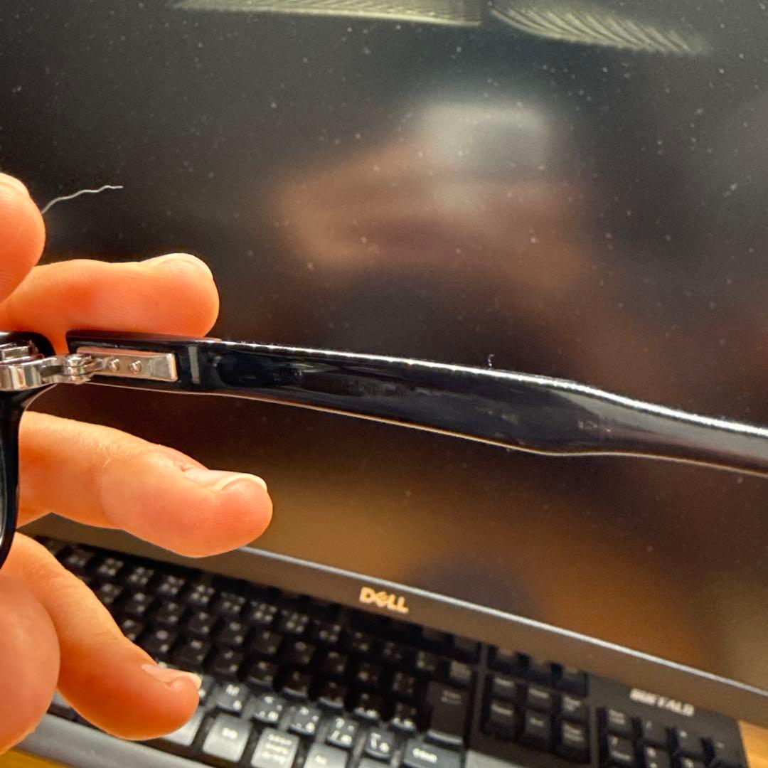 999.9 ブラック スクエア メガネ(度あり)