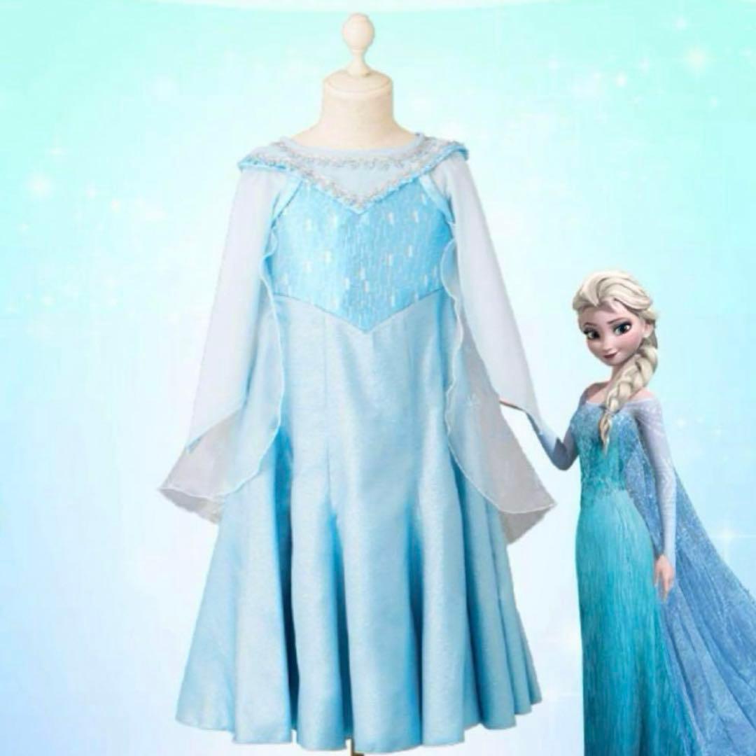 ディズニー　ビビディ・バビディ・ブティックドレス　アナと雪の女王　エルサ　120