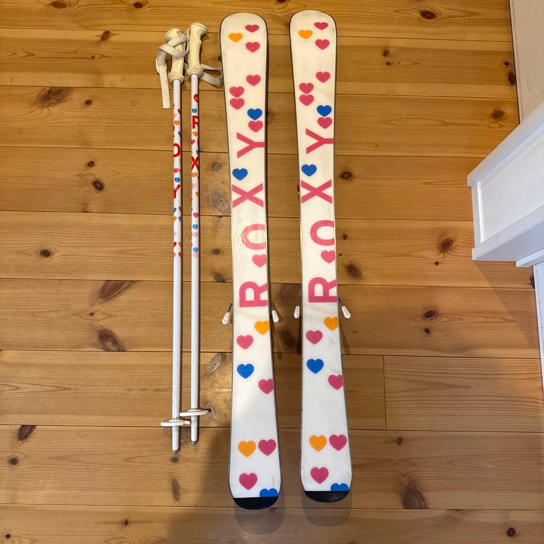 ROXY子供用スキー3点セット■板100