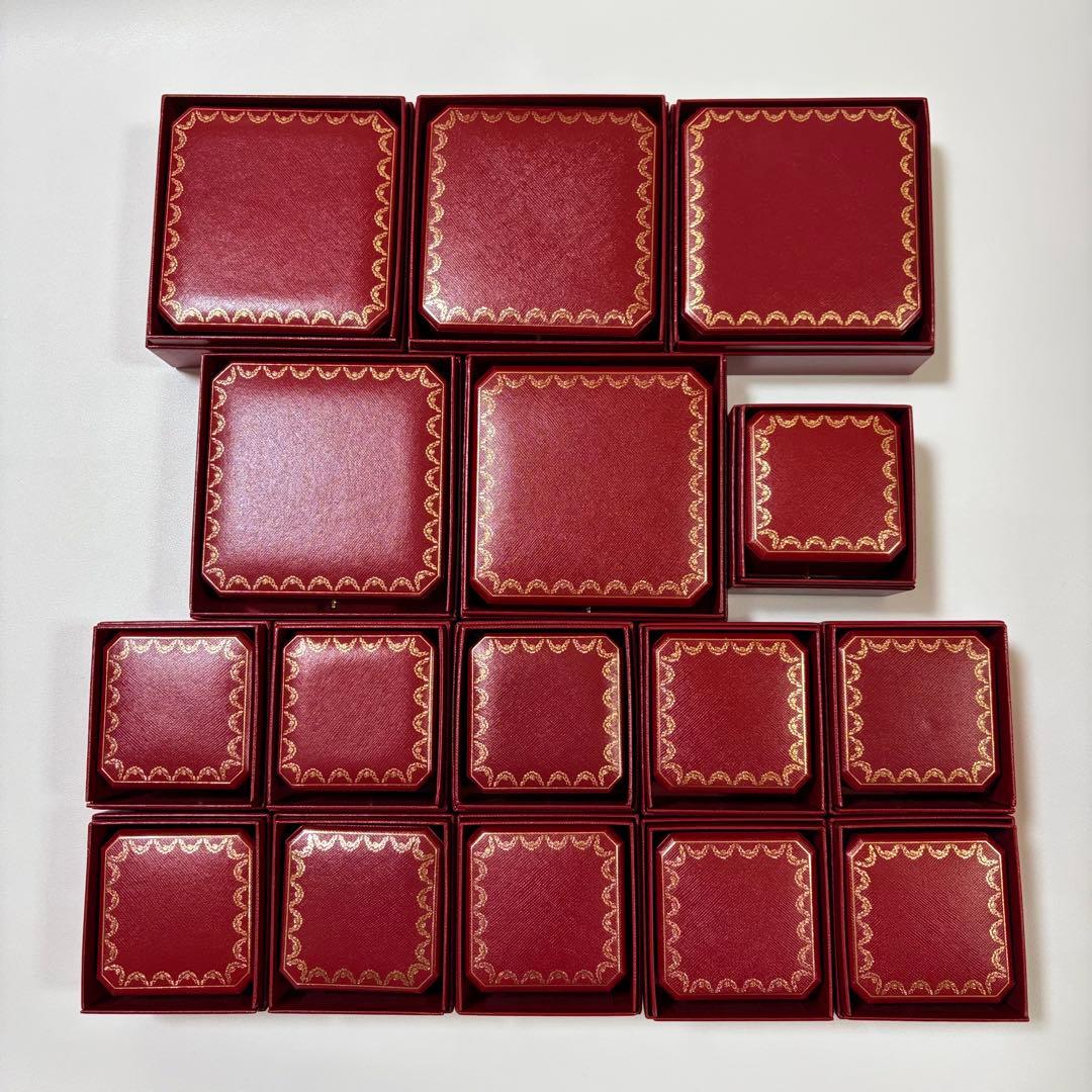 カルティエ　ネックレス　リングケース　空箱　現行品　16個
