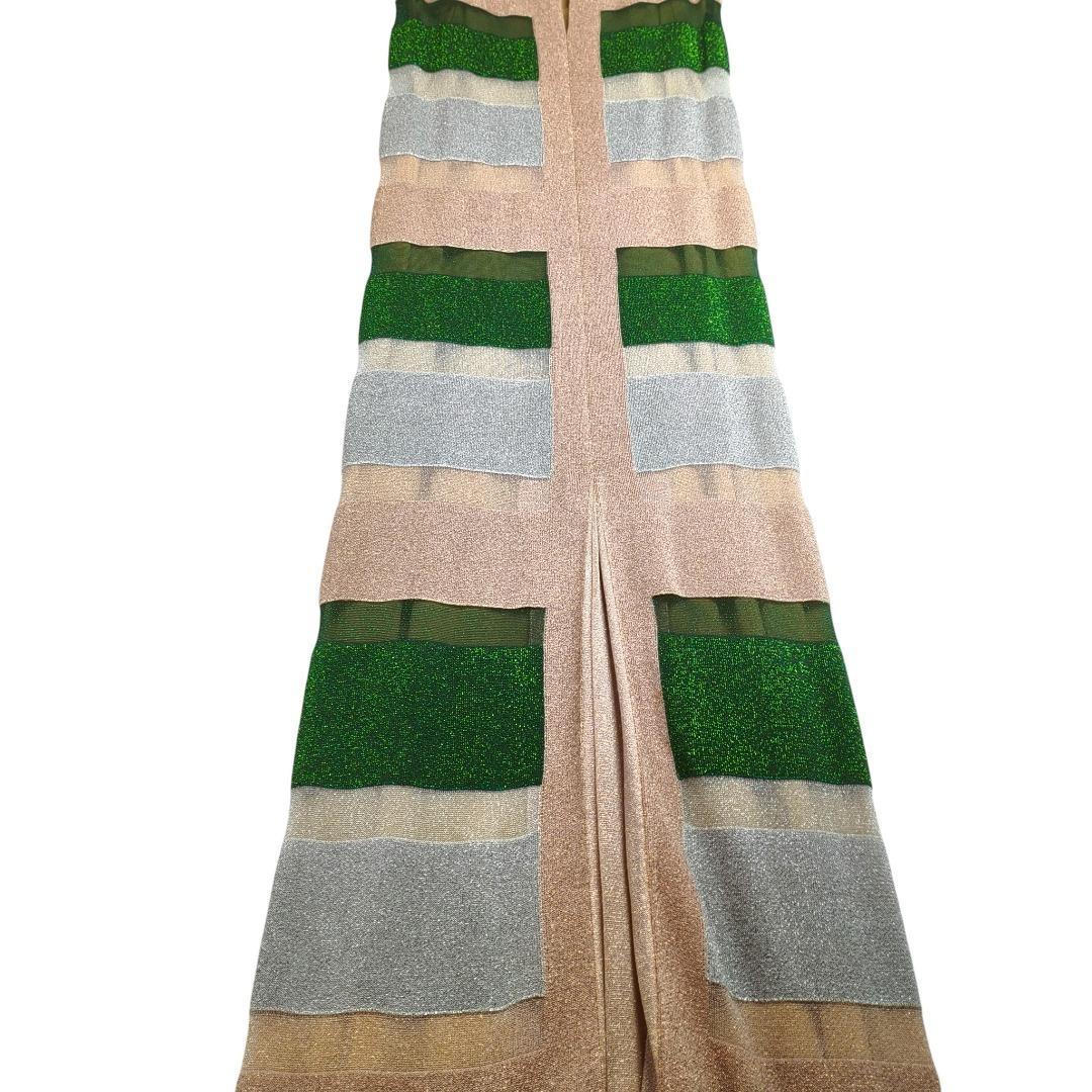 美品 ミッソーニ サマーニット マキシ丈 ワンピース ドレス ラメ ノースリーブ