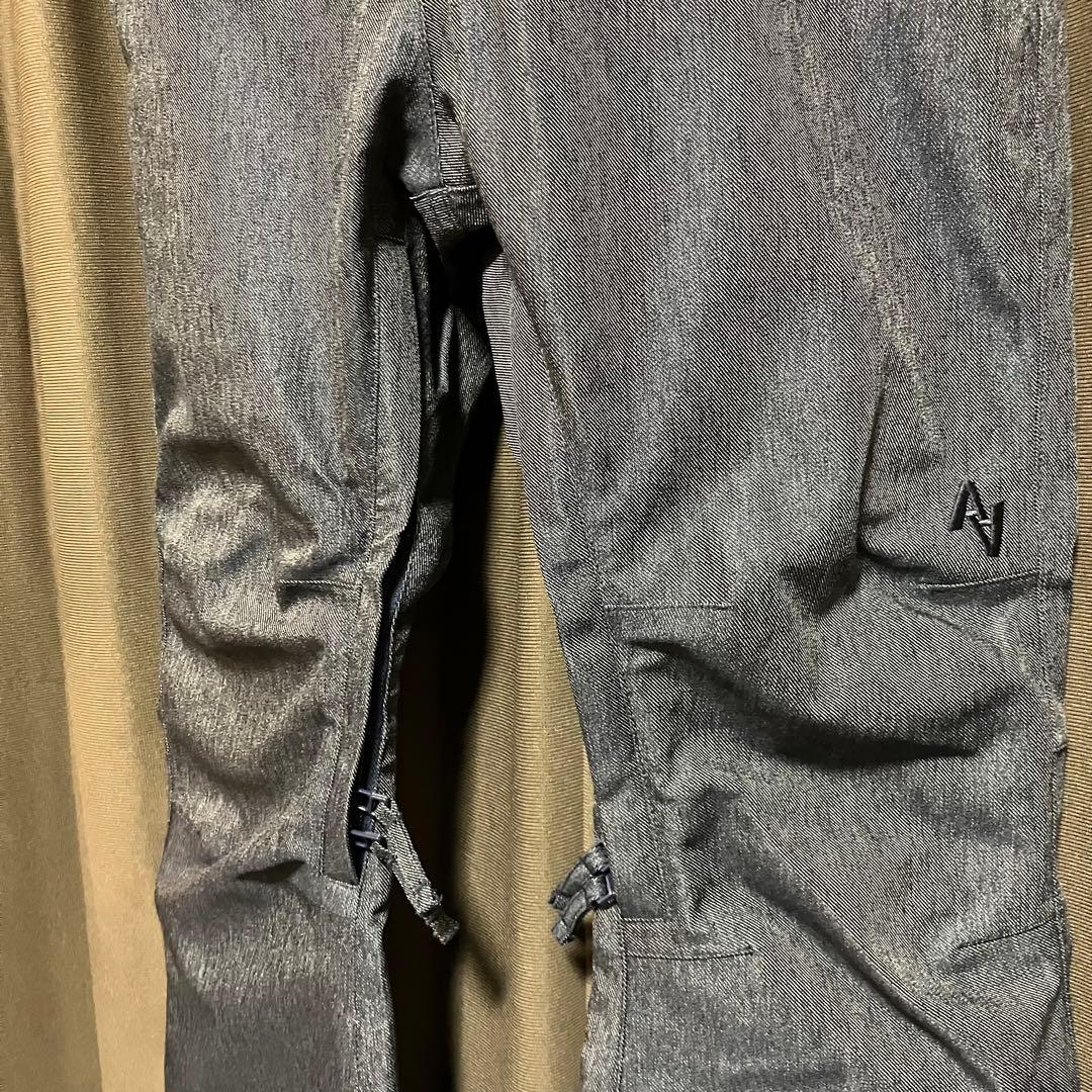 【1回着用】AA HARD WEARスノーボードウェア　デニムオーバーオールM