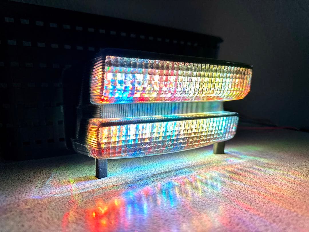 XJR400 XJR1200 4HM RGB流星 テールランプ LED レインボ