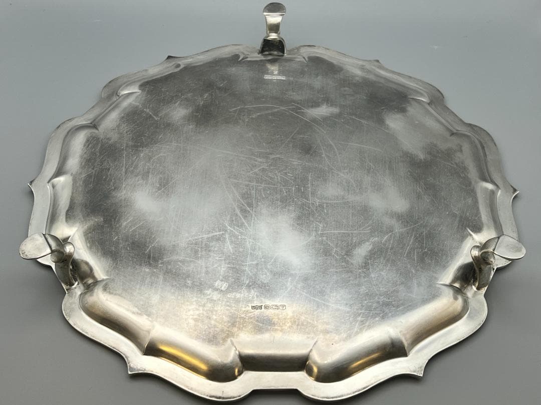 マッピン&ウェッブ／純銀 スターリングシルバー／トレイ　重612g