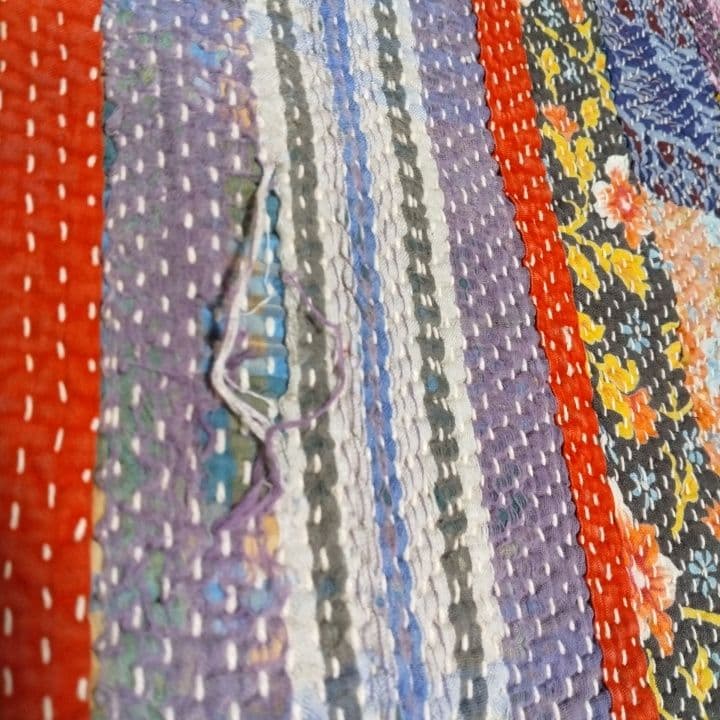 インド製ラリーキルト / カンタキルト / 厚手 マルチカバー146×186