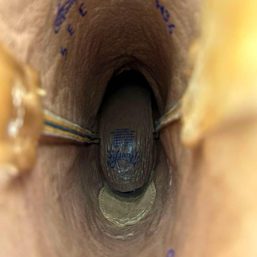 美品■RANCHO■ウエスタンブーツ✨タンレザー カウハイド コンビ カウボーイ