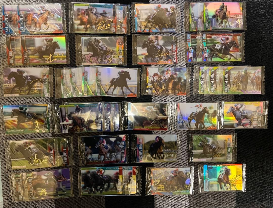 サラブレッドホースコレクション 第2R 金色箔押しサイン入り 40枚セット