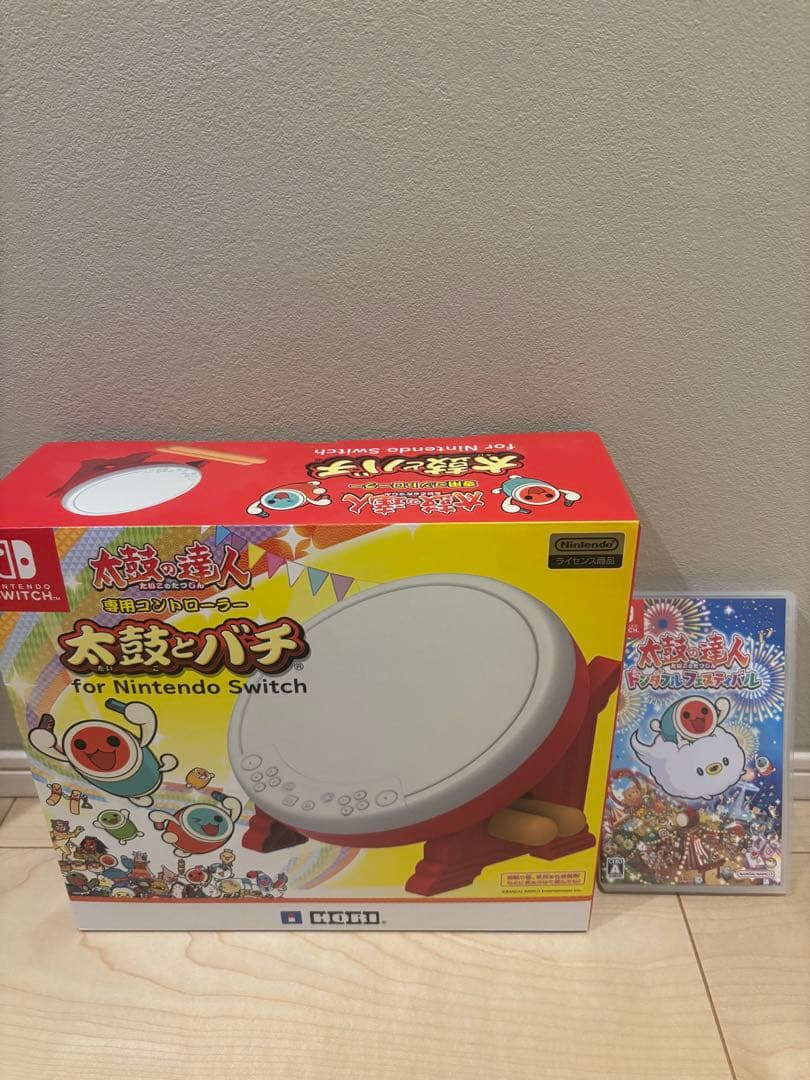 太鼓の達人ドンダフルフェスティバル　太鼓とバチセット