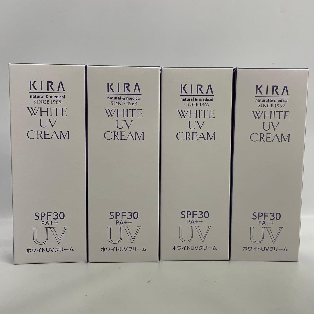 KIRA ホワイトUVクリーム　日焼け止めクリーム　25g 4個