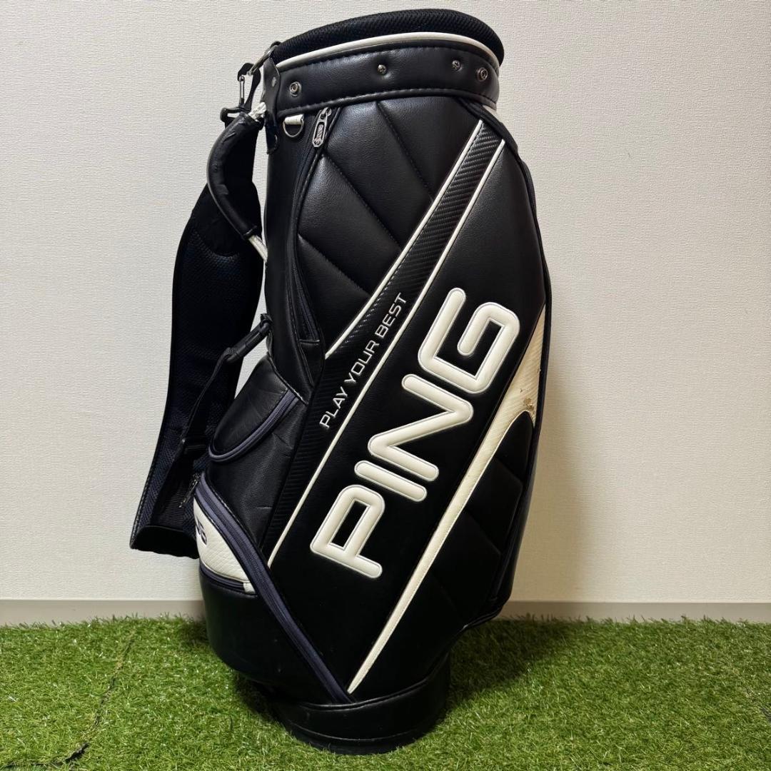 PING ピン キャディバッグ ゴルフバッグ ブラック 9型