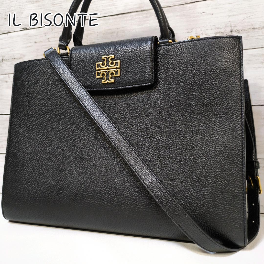 美品 トリーバーチ ビジネスバッグ 2way ゴールド A4 自立 サッチェル