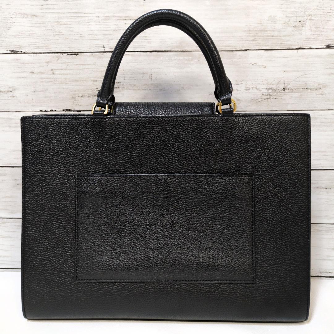 美品 トリーバーチ ビジネスバッグ 2way ゴールド A4 自立 サッチェル