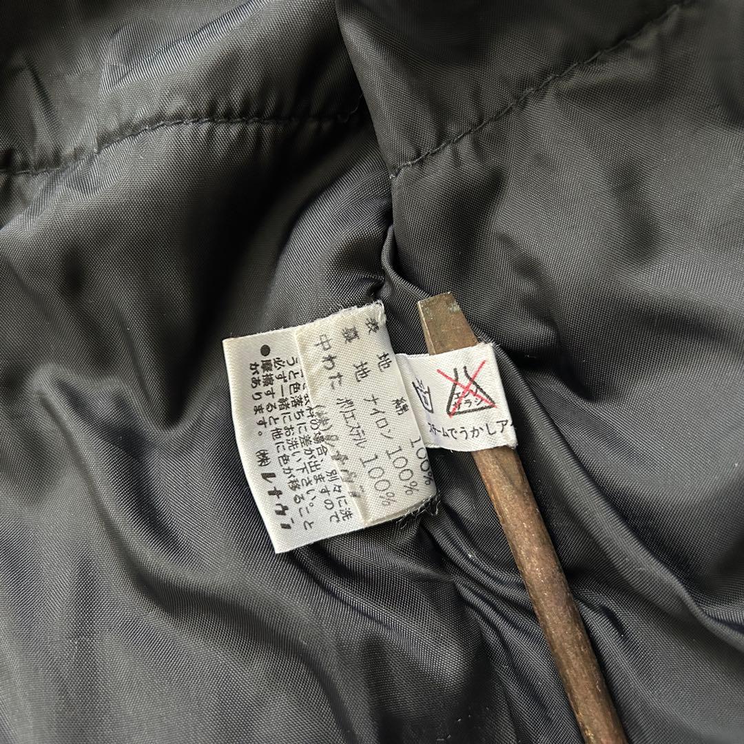 Y2K ブラック デニム ジップブルゾン ギミック 短丈 フェード 古着