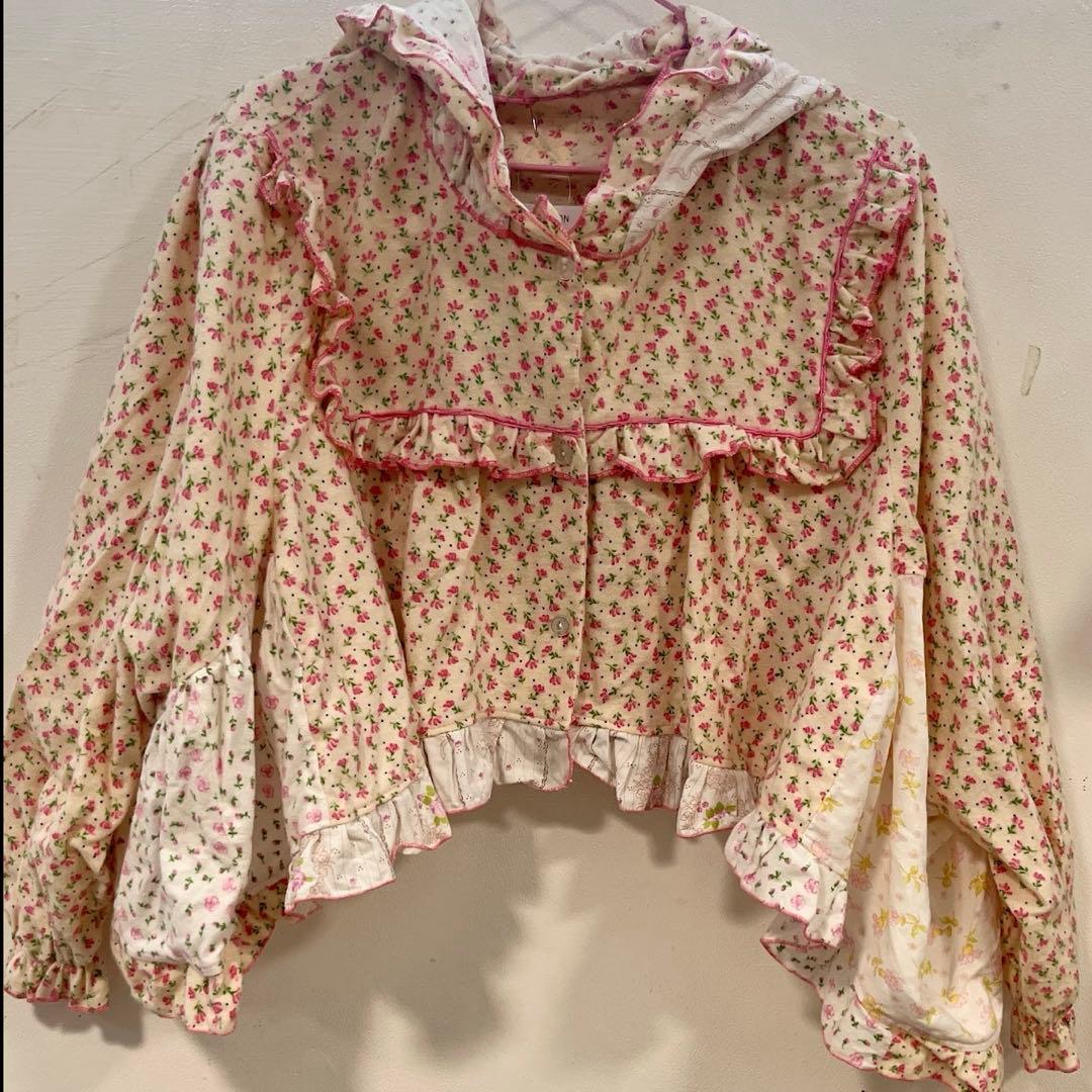 オオハシ商店　floral nel hoodie