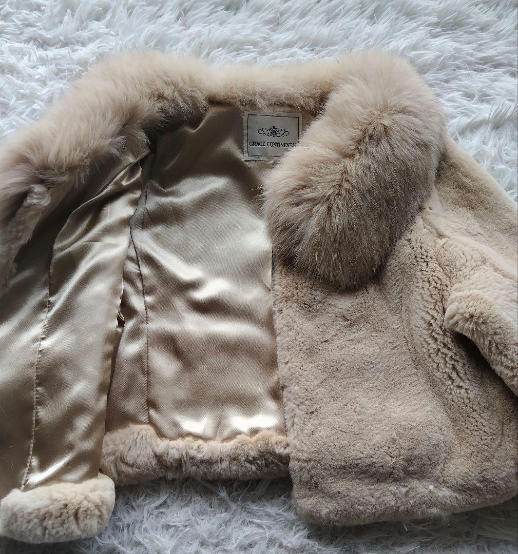 ✨️GRACE CONTINENTAL　ショートコート　レッキス　フォックス