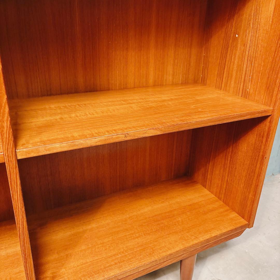 【ゆみぽん】デンマーク　チーク材　ブックシェルフ北欧家具　北欧ビンテージ