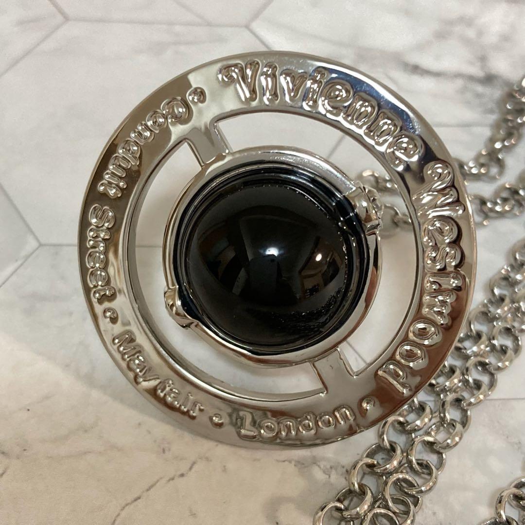 Vivienne Westwood｜スモールオーブネックレス　シルバー×ブラック